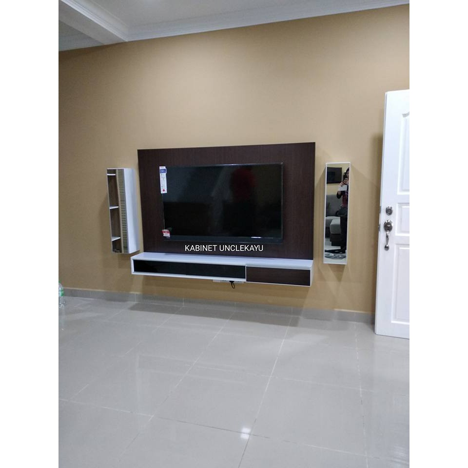 TV wall mount modern floating / tv moden gantung