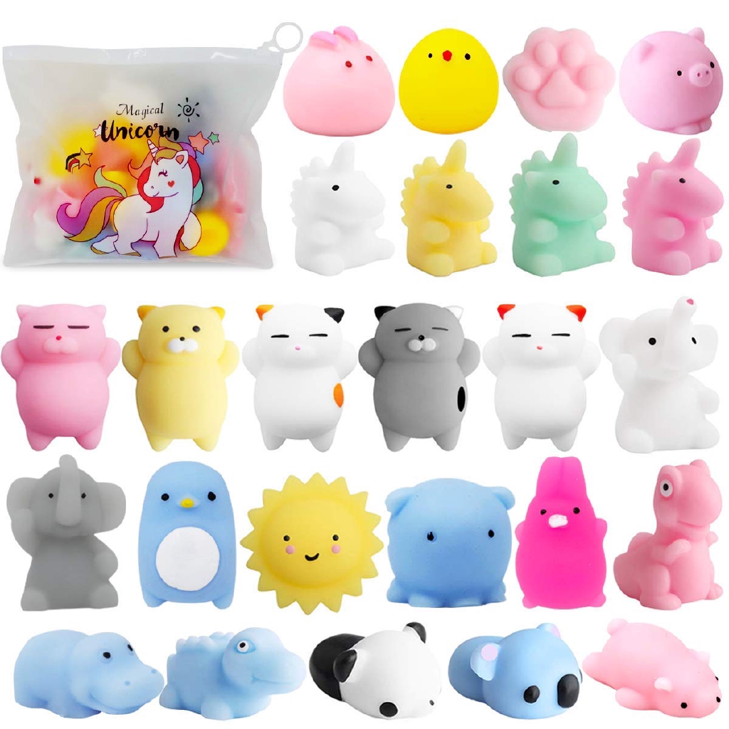 25 Pcs Mochi Squishy  Mini  Children s Toy Unicorn Animal 