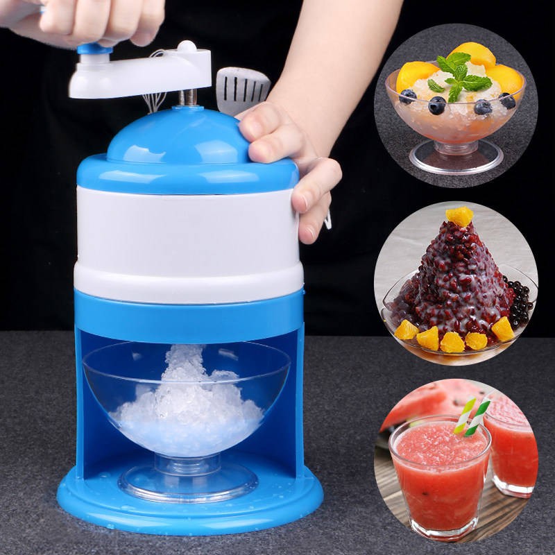 Mini Manual Ice Crusher Shaver Machine Grinding Snow Cone Maker Machine Household Party DIY Ice Cream Candy