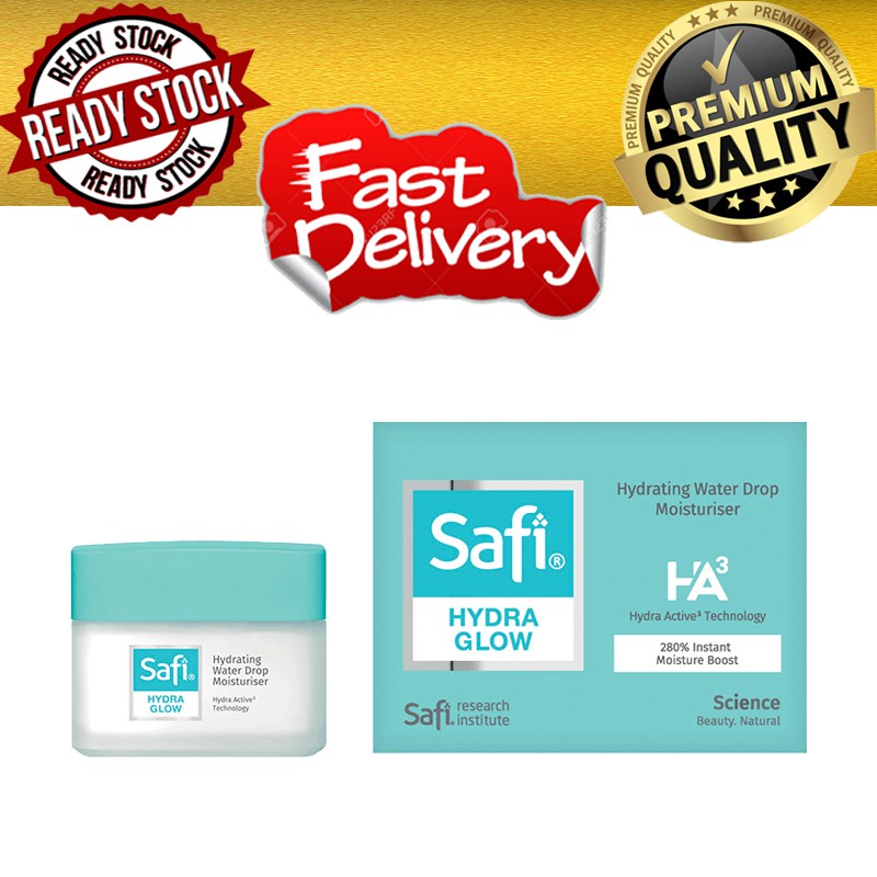 safi hydra glow hydrating water drop moisturiser
