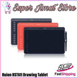 [First 10 Unit Super Sales] HUION HS611 Drawing Graphics Tablet with 8 Multimedia Key 10 Press Key One Touch Bar