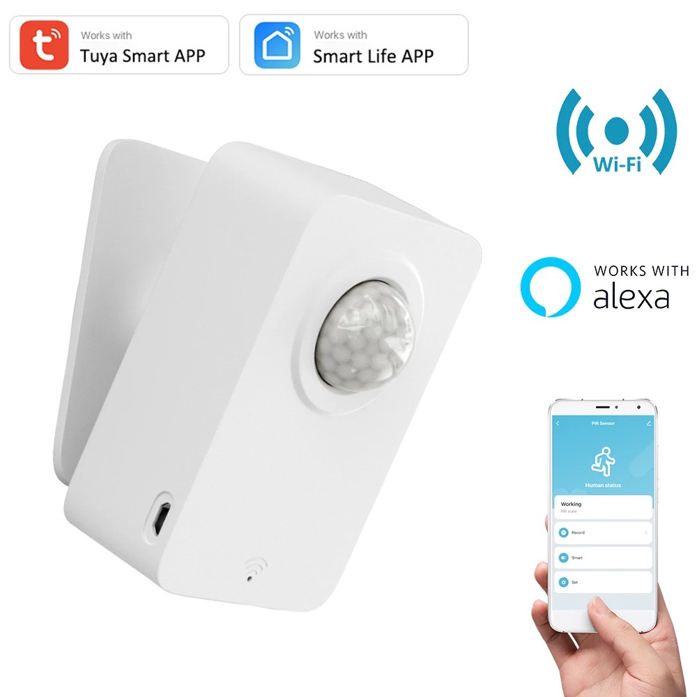 Tuya Smart WiFi PIR Motion Sensor Wireless Mini Sensor Detector ...