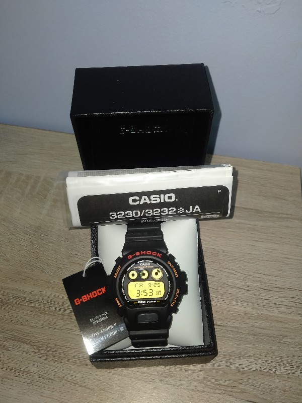 G Shock Dw 6900b 9 Fox Fire Japan Set Shopee Malaysia