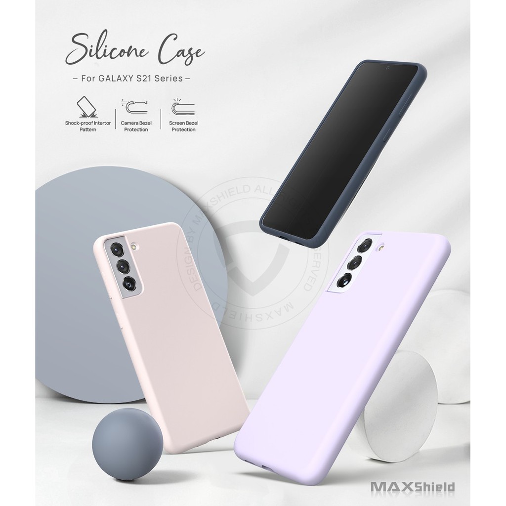 For Samsung Galaxy S21 S21 Plus S21 Ultra Case Maxshield Soft Silicone Shockproof Cover Casing Shopee Malaysia