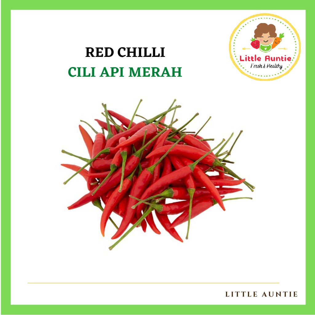 Cili Api Merah 泰国红辣椒 100g Hot Chili Thailand Shopee Malaysia