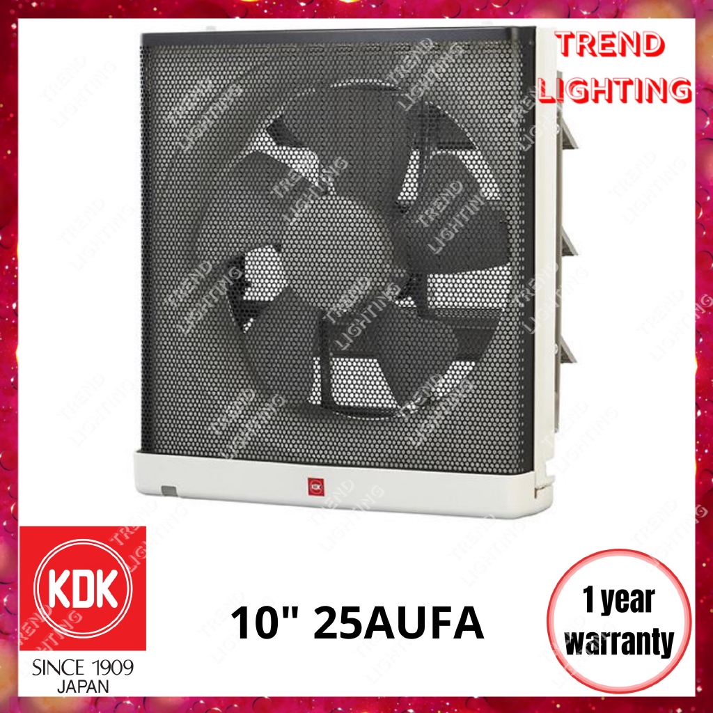 KDK 25AUFA 10" Wall Exhaust Fan Ventilation Fan RakuRaku Wall Mounted