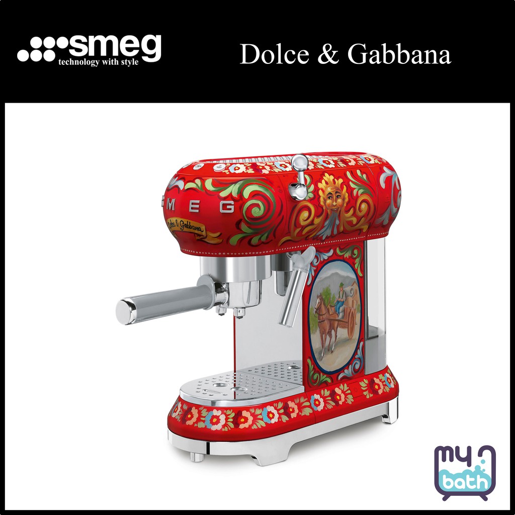 Smeg ECF01DGUK Dolce & Gabbana Espresso Coffee Machine Sicily Is My Love Shopee Malaysia