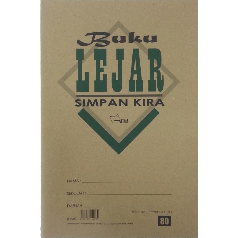 S 4003 Buku Lejar Simpan Kira 80muka Shopee Malaysia