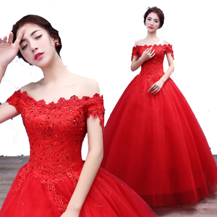 red gaun