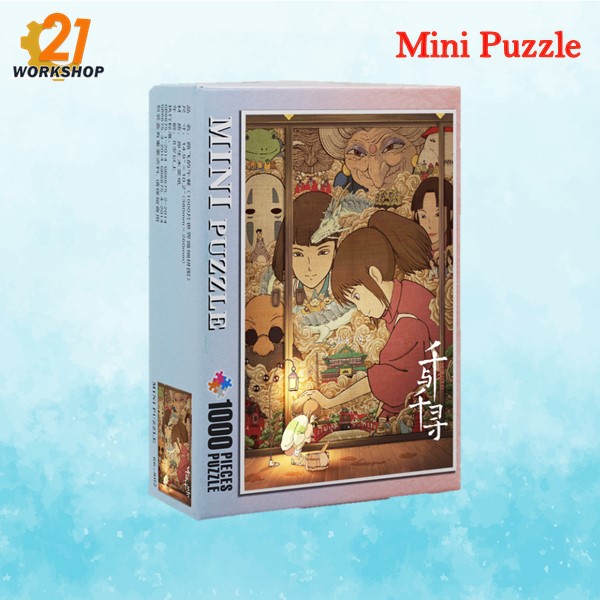 (Ready Stock) 1000 PCS Puzzle Mini Puzzle / 1000 Pieces Puzzle Scenery Painting Puzzle Spritde Away 千与千寻