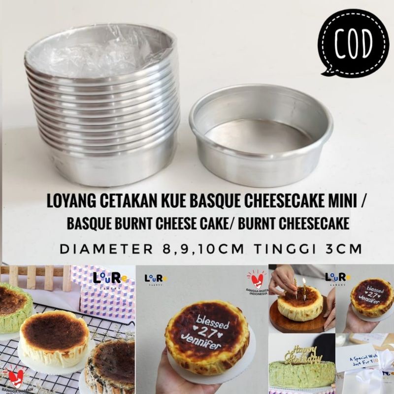 Basque Cheesecake Cake Pan / Basque Burnt Cheese Cake Pan / Mini Cake Pan / Mini Press Round Pan