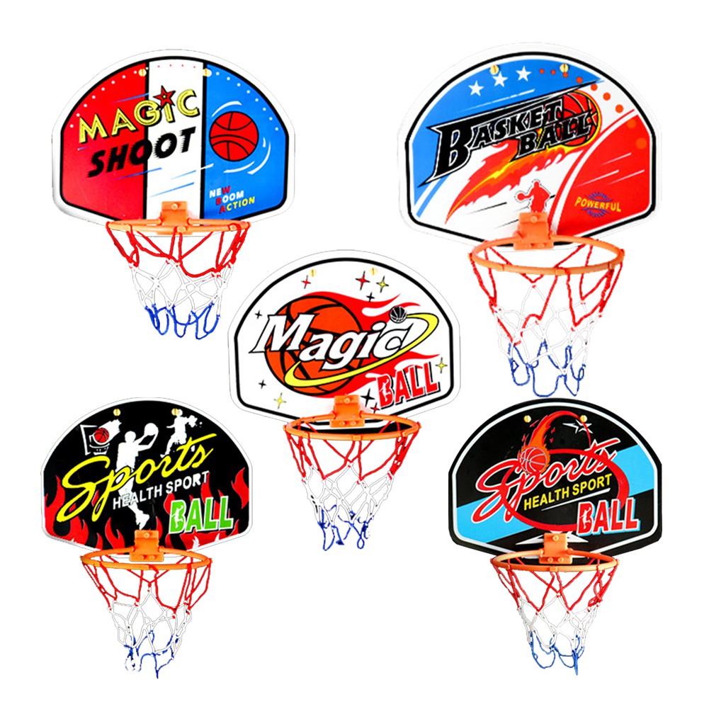 Slam Dunk Mini Basketball Hoop Set Toy Backboard For Door