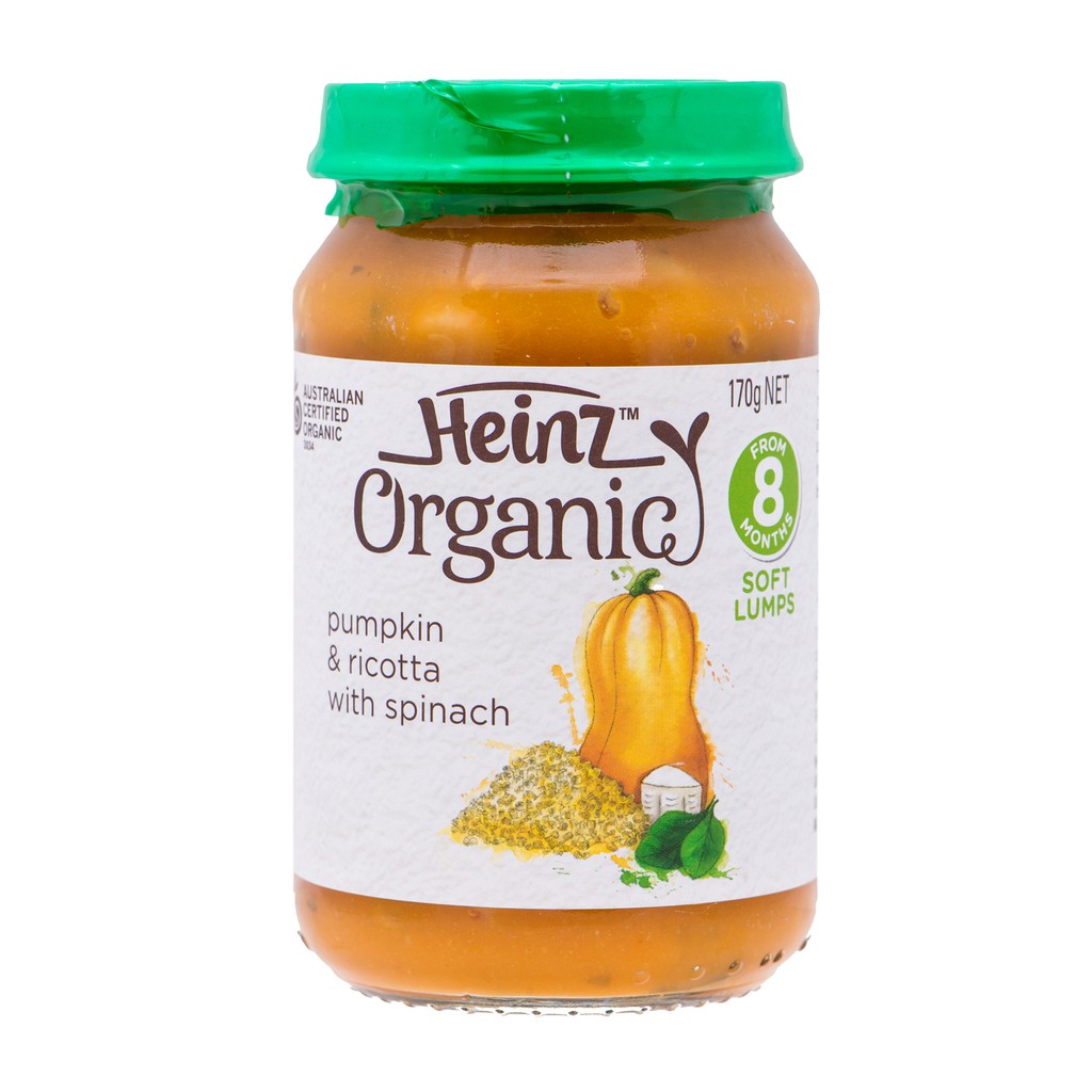Heinz Organic Baby Food (Stage 3) for 8+ months Pumpkin ...