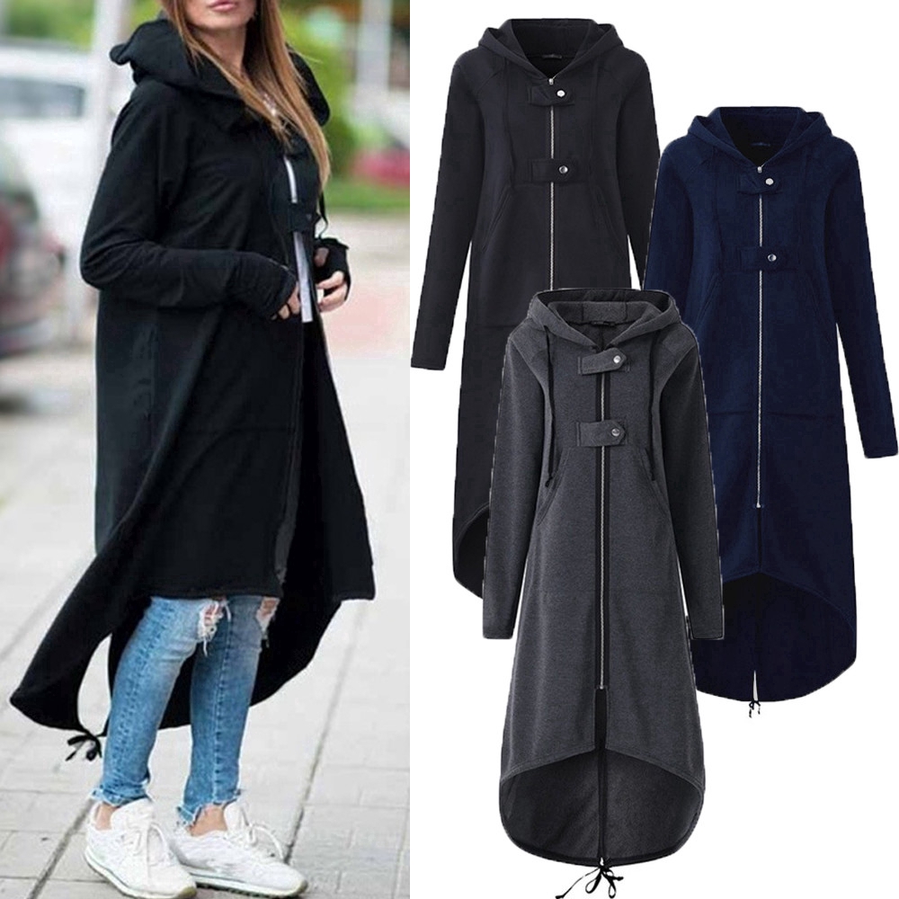 long coat hoodie