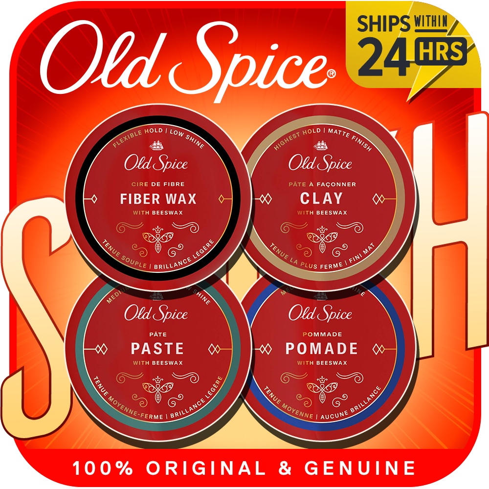Old Spice Hair Styling for Men 62g - Fiber Wax | Paste | Pomade | Clay |  Shopee Malaysia