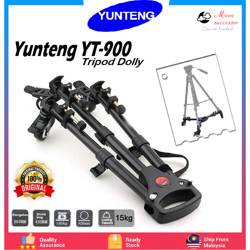 Yunteng VCT-900 YT-900 Pro Tripod Wheels Tripod Dolly Pulley