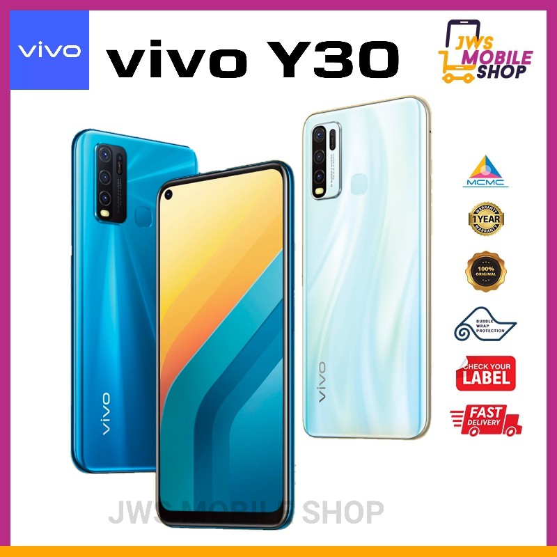 Vivo Y30 4gb 128gb Original Vivo Malaysia Y30 Ready Stock Shopee Malaysia