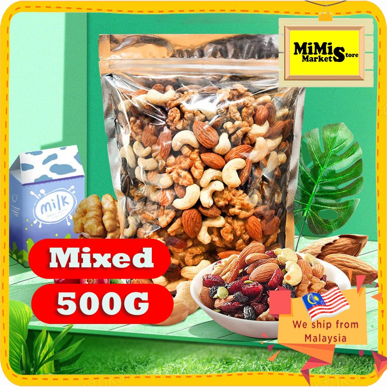 Health Snack 7 Types Of Seeds Fruits And Nut Almond Mixed Healthy Daily Nuts 500g 每日坚果 4465 Shopee Malaysia