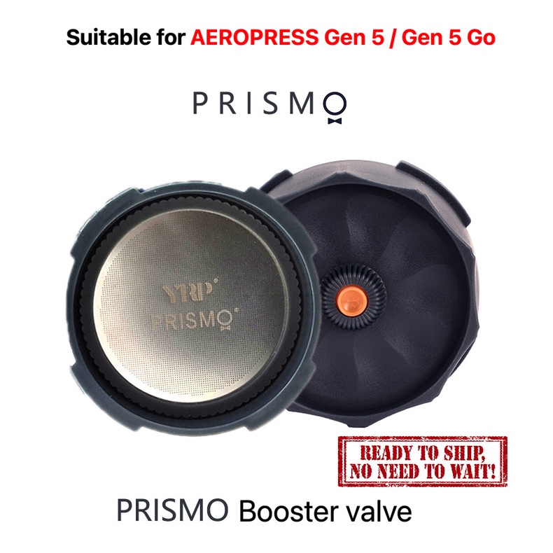 YRP Prismo Aeropress 5/5 Go Espresso Extractor Booster Valve Portable Coffee Maker Stainless Steel Drip Filter Caps