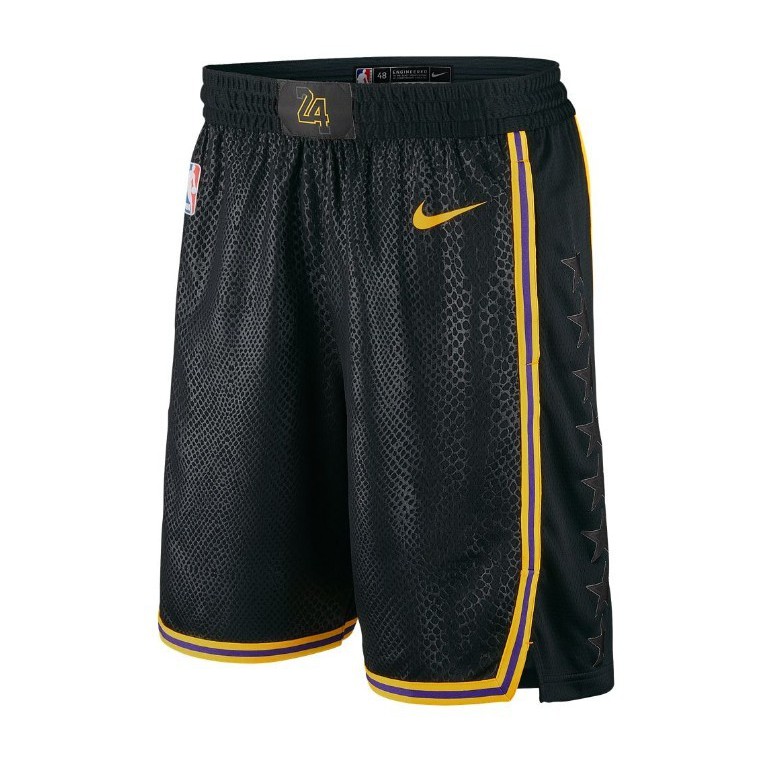 black lakers shorts