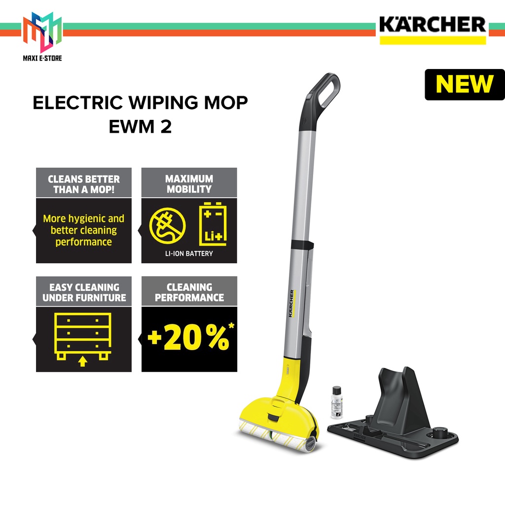 Karcher EWM2 Electric Wiping Cordless Mop 1.056300.0 / EWM 2