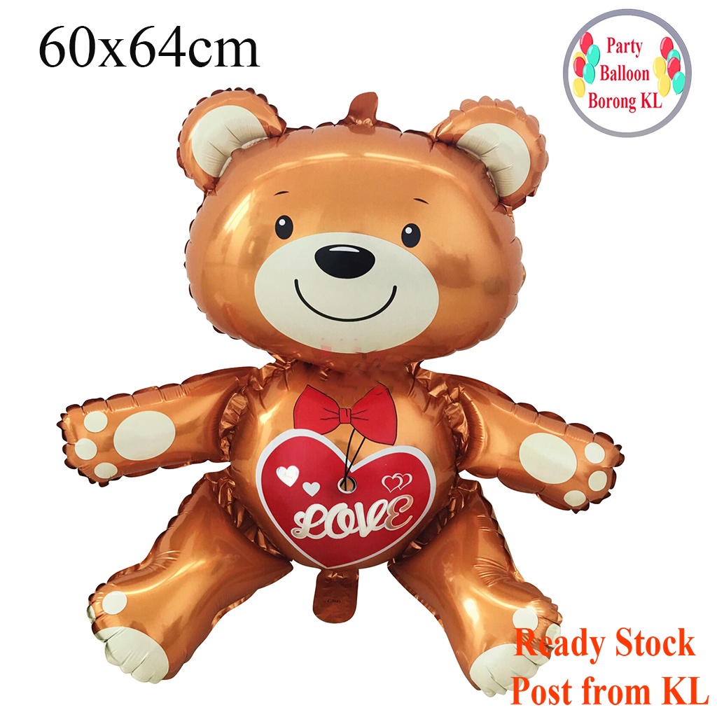 [ Ready Stock Party Balloon Borong KL ] 1 pcs 3D Sitting Teddy bear ...