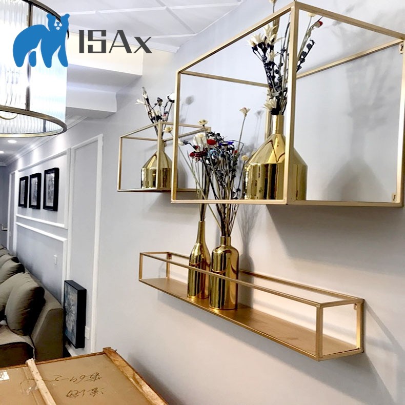 ISAx_Iron art wall hanging wall partition rack wall TV background wall