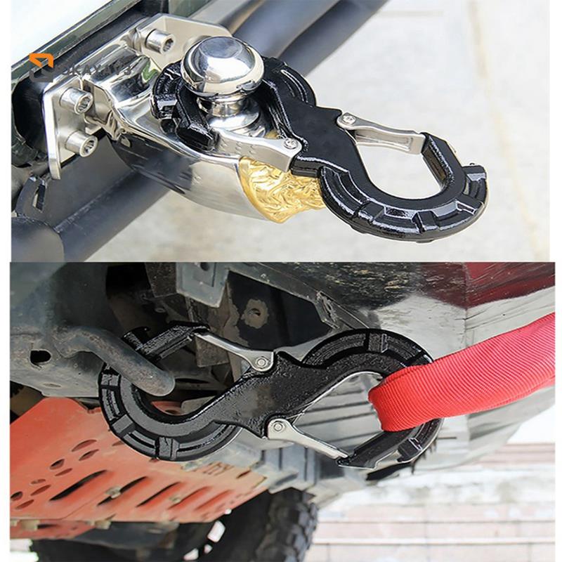 Red SShape Quick Rescue Shackle Trailer Winch Hook Car JK Offroad