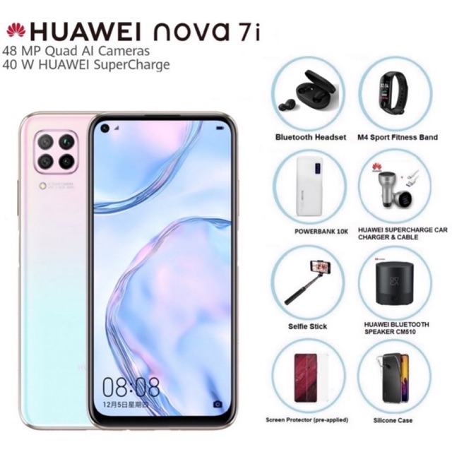 Huawei Nova 7i /8GB+128GB/40W Fast Charge/4200 Battery | Shopee Malaysia