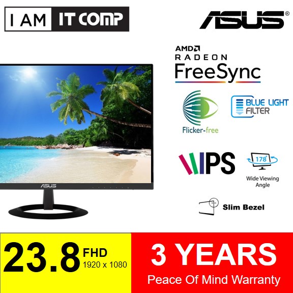 ASUS 23.8 Inch VY249HE Full HD ( 1920x1080 ), IPS , 75GHz , Eye Care