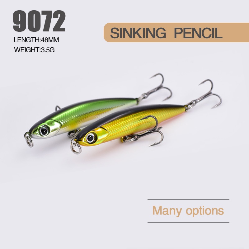 1pc 48mm 3.5g Sinking Pencil Fishing Lure Hard Bait Shopee Malaysia
