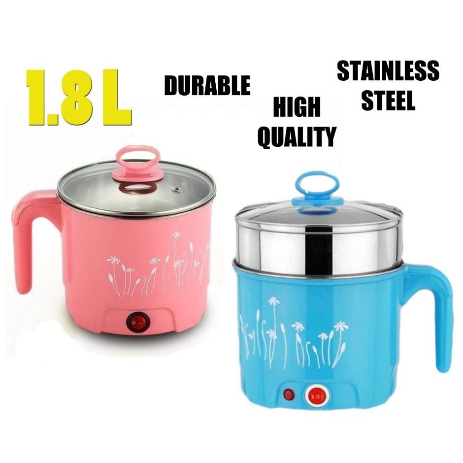 1.8L Multifunction Electric Stainless Cooking Pot Shopee Malaysia