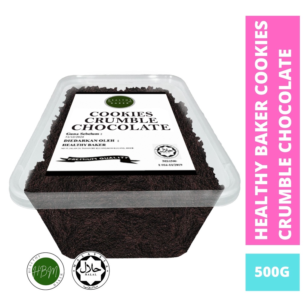Cookies Crumble Chocolate 500gm / Crumb Coklat / Biscuit Crumb