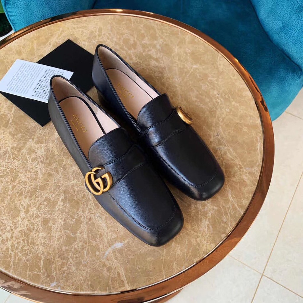 gucci square toe loafers