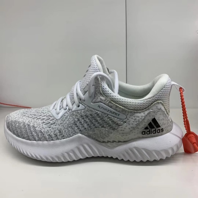 grey adidas running shoes