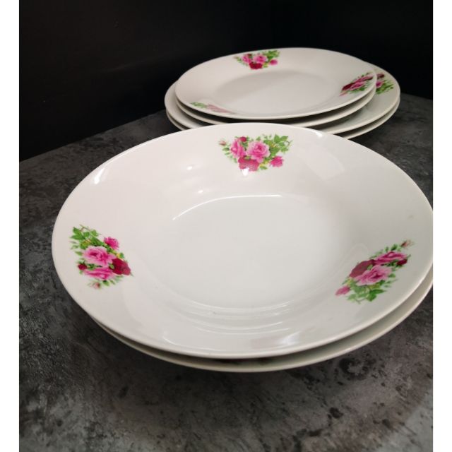 6PCS DINNER SET PORCELAIN PLATES PINGGAN PIRING Shopee Malaysia