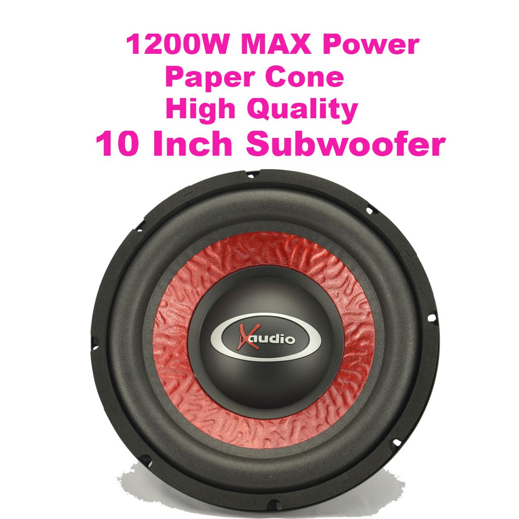 Ready Stock On Sales 10 Inch X audio High Quality Subwoofer 1200 Watt