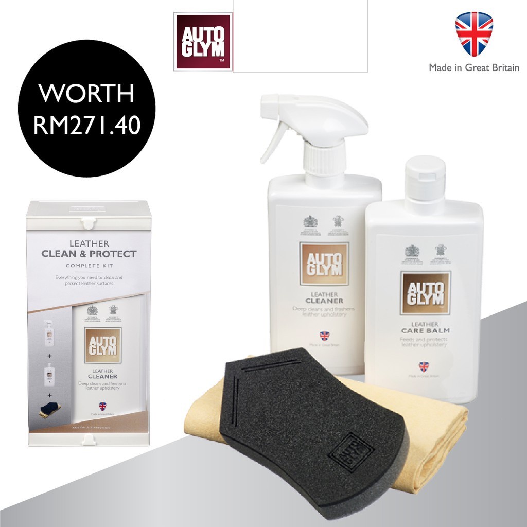 AUTOGLYM Leather Clean & Protect Complete Kit All You Need For Your