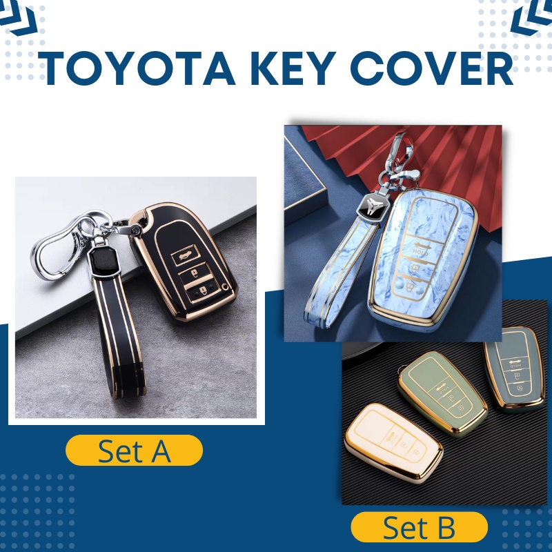 Toyota TPU Car Key Cover Vios Yaris Toyota Camry Corolla Altis CHR RAV4 Key Case Keyless Smart