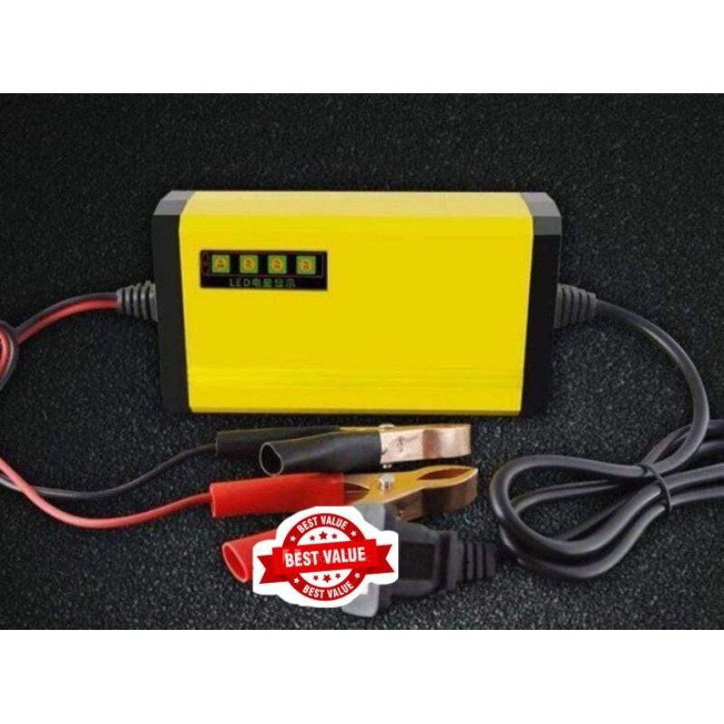 Fast Charging Pengecaj Bateri Motor Kereta Lori Bas 12v 24v Saiz Besar Shopee Malaysia