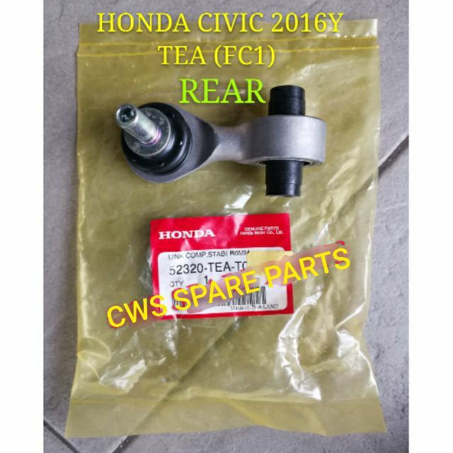 ORIGINAL STABILIZER LINK REAR HONDA CIVIC TEA 2016Y-2020Y 52320-TEA-T00 ...