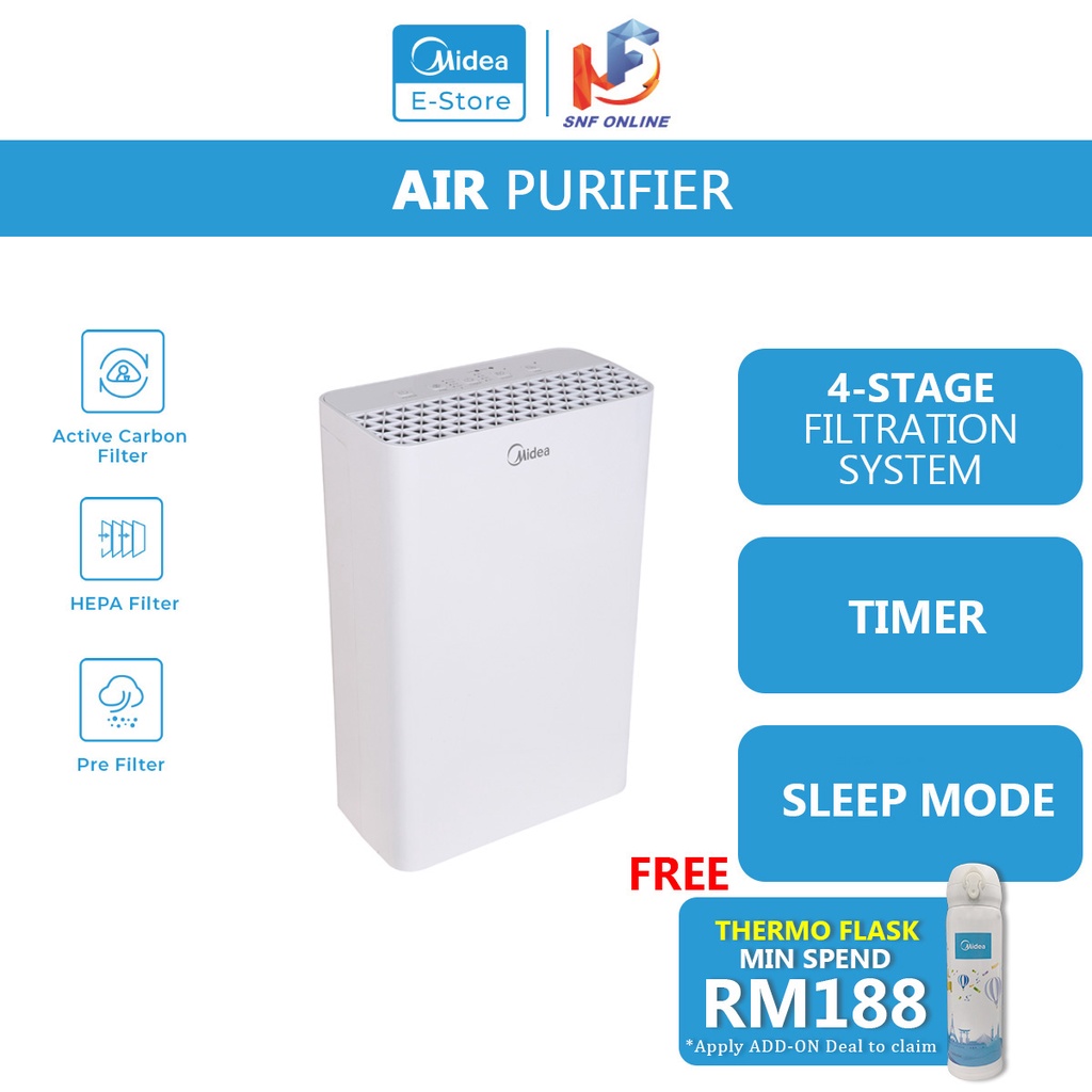 Midea MAP-20BD 4-Stage Filtration System Air Purifier | Shopee Malaysia