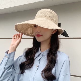 Other·Camping·Outdoor Casual Sports·Straw Hat Women's Summer Korean Style Outdoor Sun Protection Wide Brim Air Top Sunhat Beach Trip Fisherman Face Cover Sun Hat