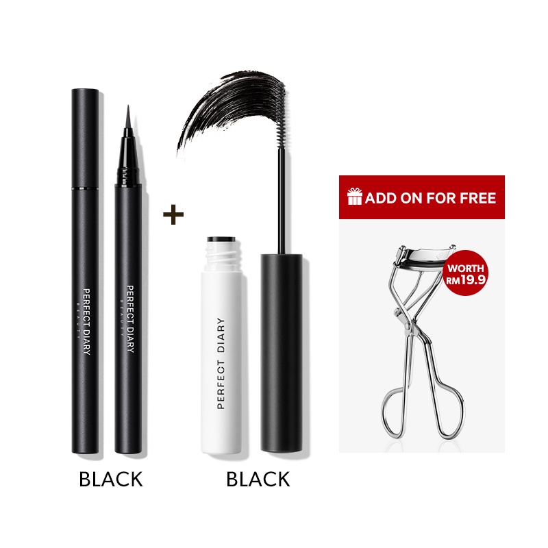 Reliable Must Perfect Diary Super Slim Long Lasting Liquid Eye Makeup Eyeliner & Extra Lengthening Mascara make up set - Image 5
