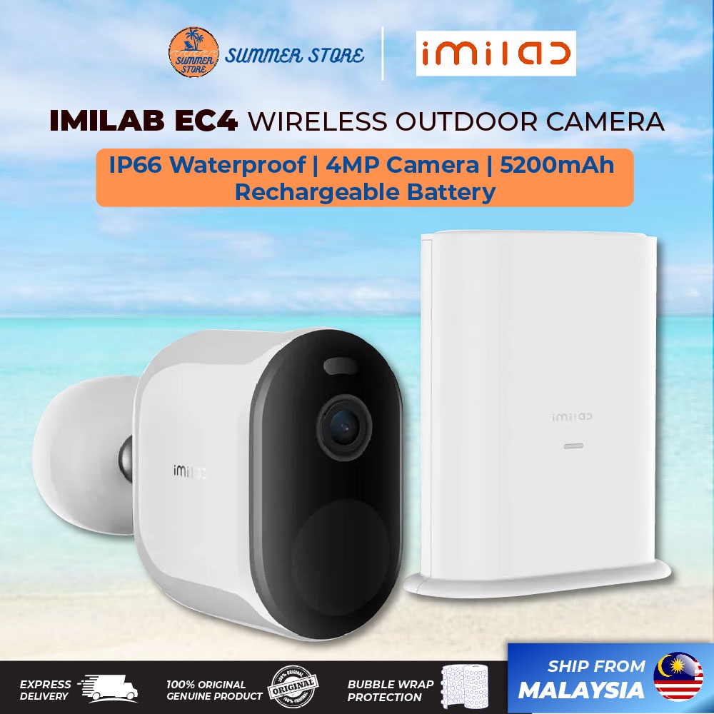 XIaomi Imilab EC4 Outdoor CCTV Wireless Security Camera 2.5K IP66 ...