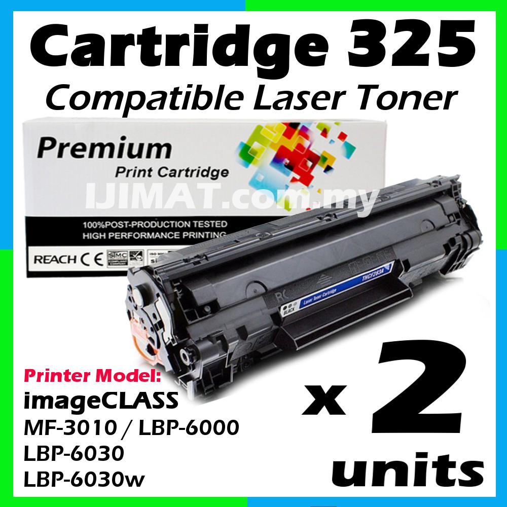 2x Canon Cartridge 325 Compatible Toner For MF3010 LBP6030W LBP6000
