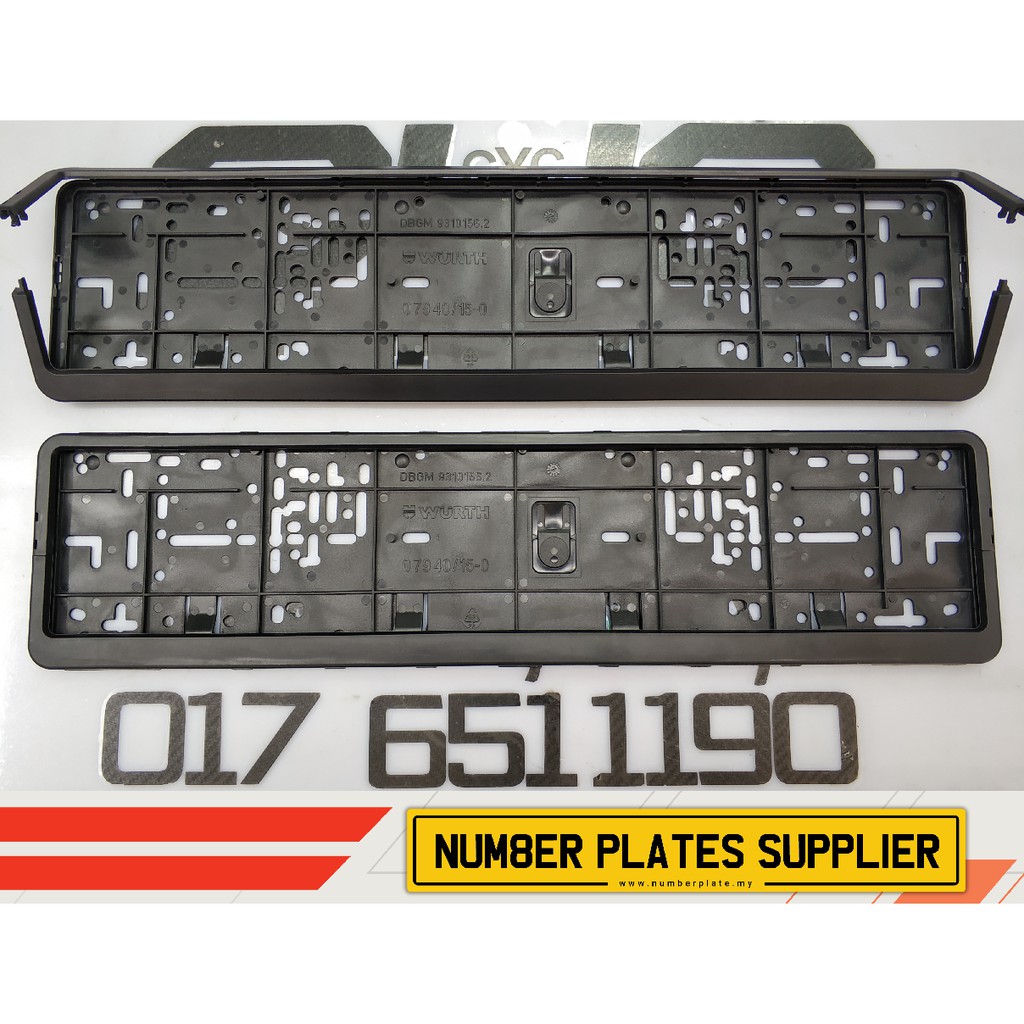 wurth mercedes number plate holder