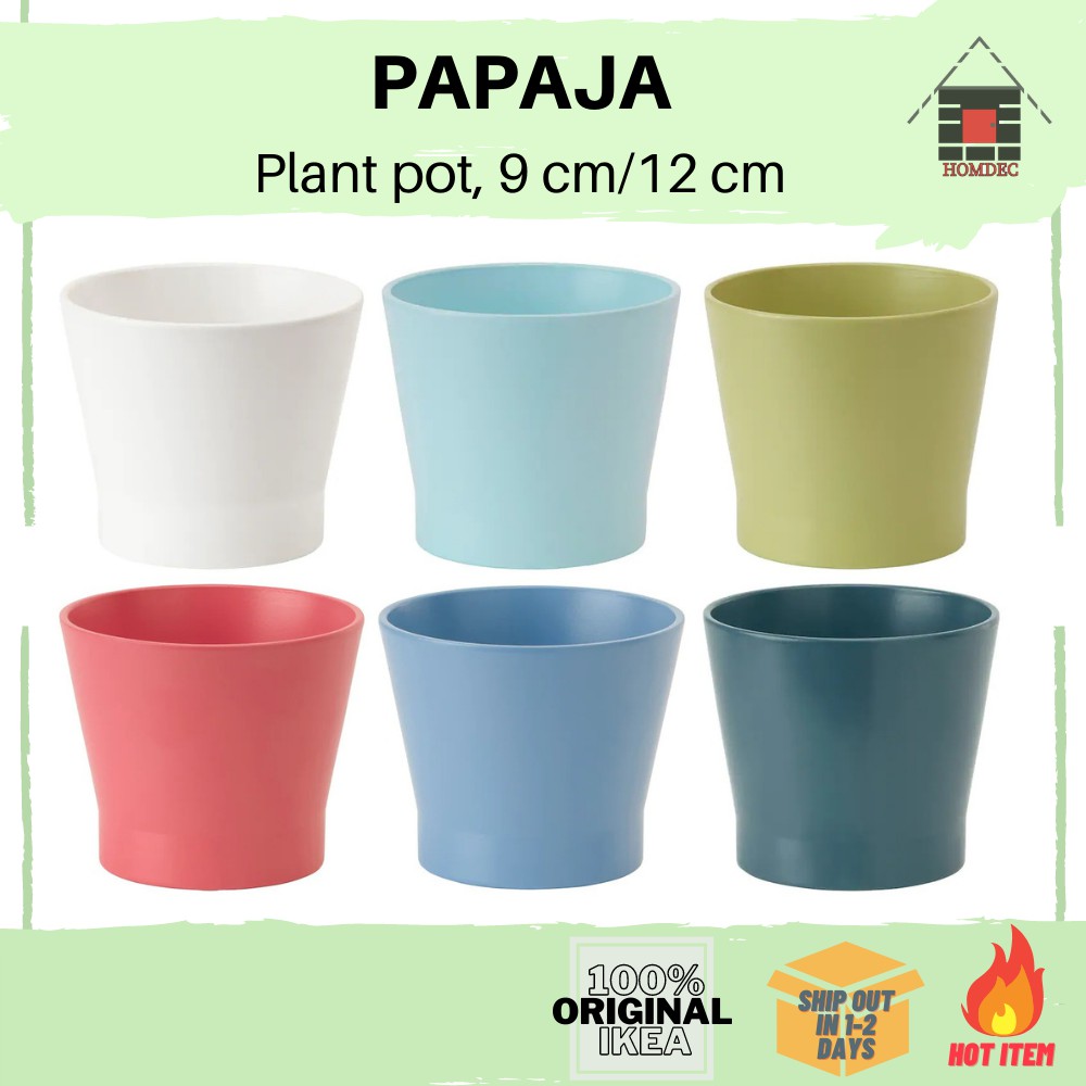 punt Relatief Direct IKEA PAPAJA Plant pot, 9 cm/12 cm | Shopee Malaysia