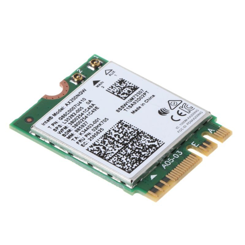 Intel Wi-Fi 6 AX200 802.11ax Dual Band MU-MIMO WiFi WLAN Network Card ...