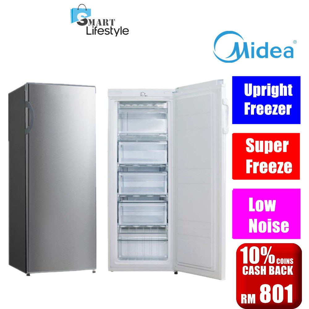 Midea Upright Freezer MUF-208SD With Super Freeze Function | Shopee ...